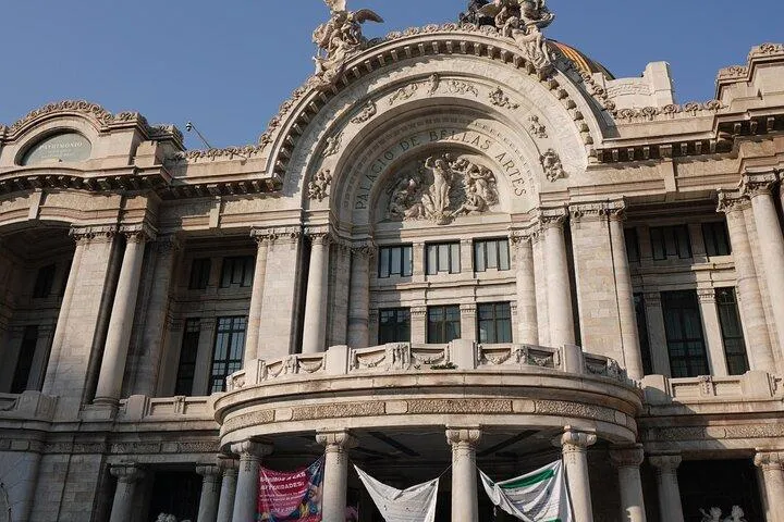 The Beaux-Arts facade of the Palacio de Bellas Artes, an icon among museums in Mexico City