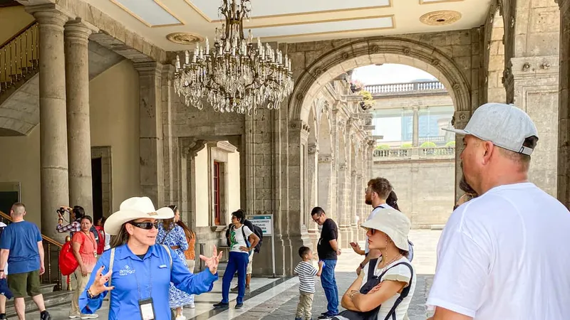Ornate imperial rooms inside Chapultepec Castle, part of a day touring museums in Mexico City